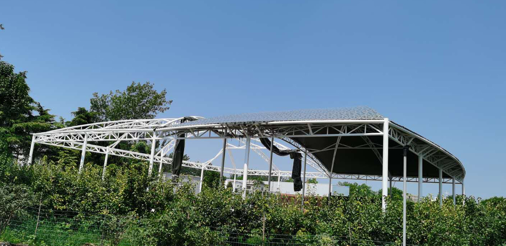 河南周口龍潤電力膜結構網球場